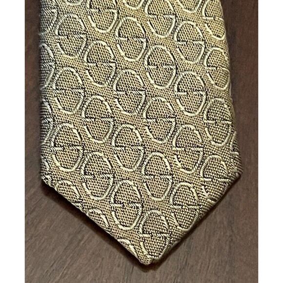 Lamberti Gold 100% Silk Men’s Neck Tie Made In Italy - Picture 6 of 9